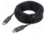 Gembird CC-DP8K-AOC-30M Cable DisplayPort Óptico Activo 8K 30 m Negro