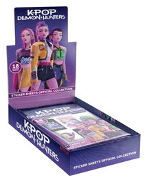 Panini KPop Demon Hunters Expositor de hojas de pegatinas Display (18 sobres)