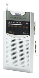 SAMI Radio de bolsillo AM/FM con auriculares, reproductor portátil