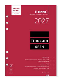 FINOCAM Recambio Agenda Anual 2027 Catalán 155x215 mm R1099C Open 1000