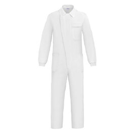 DUVER PRGM-33 Mono Mecánico de Tergal Multibolsillos Reforzado con Elástico en Cintura Color Blanco Talla 50