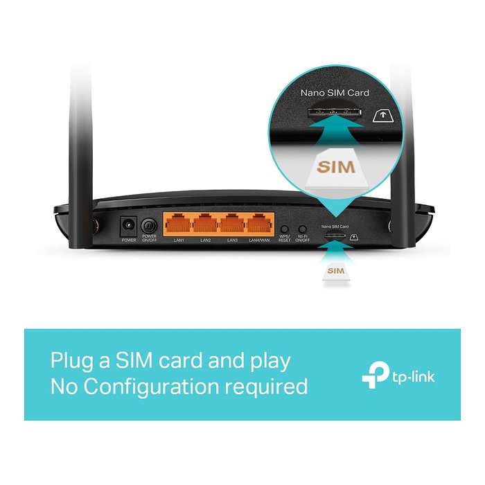TP-Link Archer MR550 4G+ Cat 6 AC1200 Router Wi-Fi Dual Band