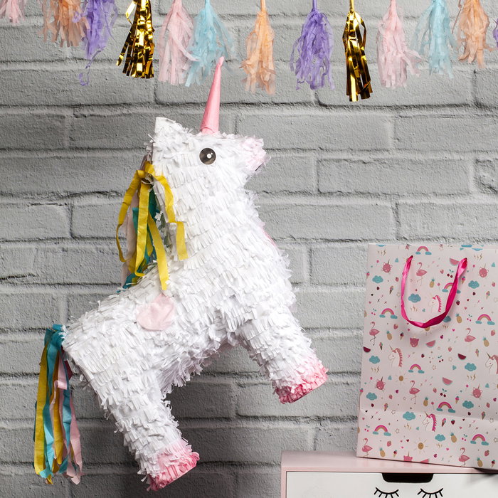 Party Time Piñata Unicornio Licorne para Fiesta, Medidas 40x13.5x50 cm