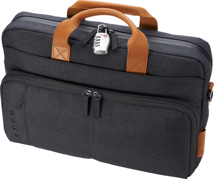 HP Maletín ENVY URBAN 15,6 Pulgadas Gris/Cuero 3KJ73AA