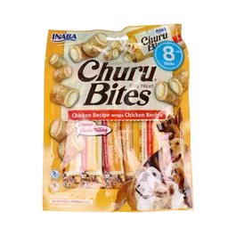 CHURU VET Dog Bites Receta De Pollo, Bolsa 8 Sticks De 12G