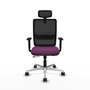 PIQUERAS Y CRESPO Silla de oficina Haches Morado/Negro