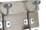 DKD Home Decor Perchero de Pared Vintage Natural Dorado Mango Metal 46 x 10 x 15 cm