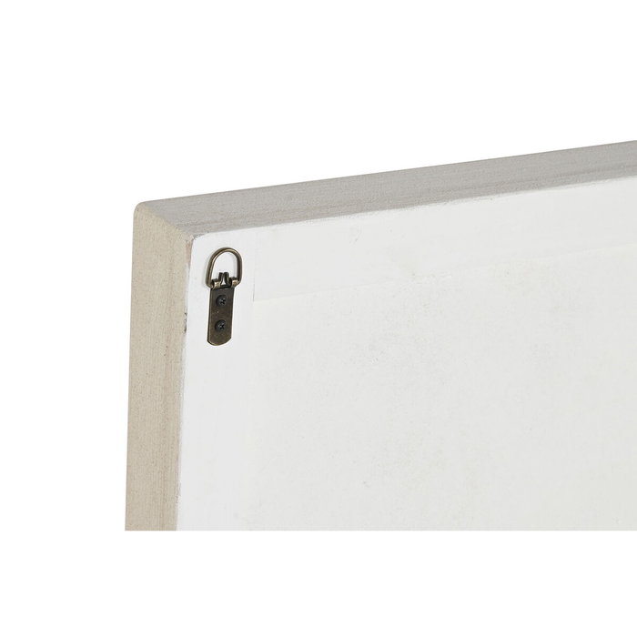 DKD Home Decor Decoración de Pared MDF Arcos Escalera 3D Blanco