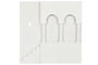 DKD Home Decor Decoración Pared Scandi Blanco 6.5 x 80 x 80 cm