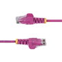 StarTech.com Cable de red Cat6 Slim Rosa 3m RJ-45
