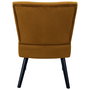 Home Deco Factory Silla Butaca Mostaza Giulia Colección Lounge Terciopelo Patas Metal 76cm