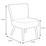 Home Deco Factory Silla Butaca Mostaza Giulia Colección Lounge Terciopelo Patas Metal 76cm