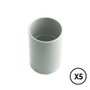 Tupersa Manguito de unión para tubo rígido ø 16 mm Gris 5 unidades