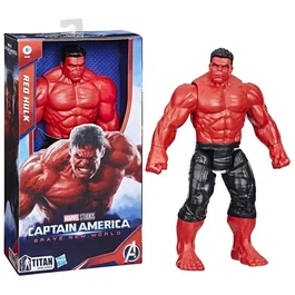 Hasbro HASF92995L0 Capitán América Brave New World Titan Hero Series Figura de Lujo Red Hulk