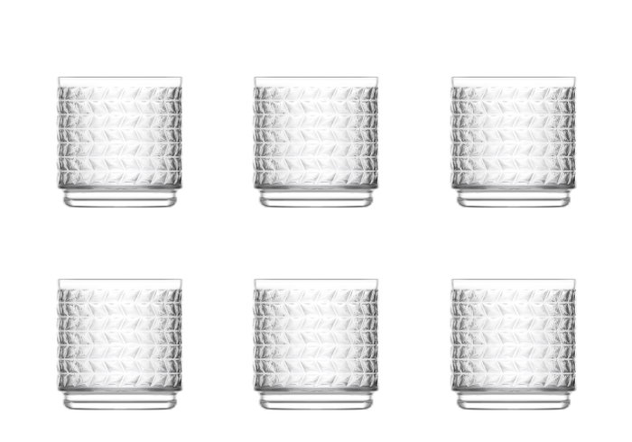 LAV Set de 6 Vasos Apilables Tessa 380cc