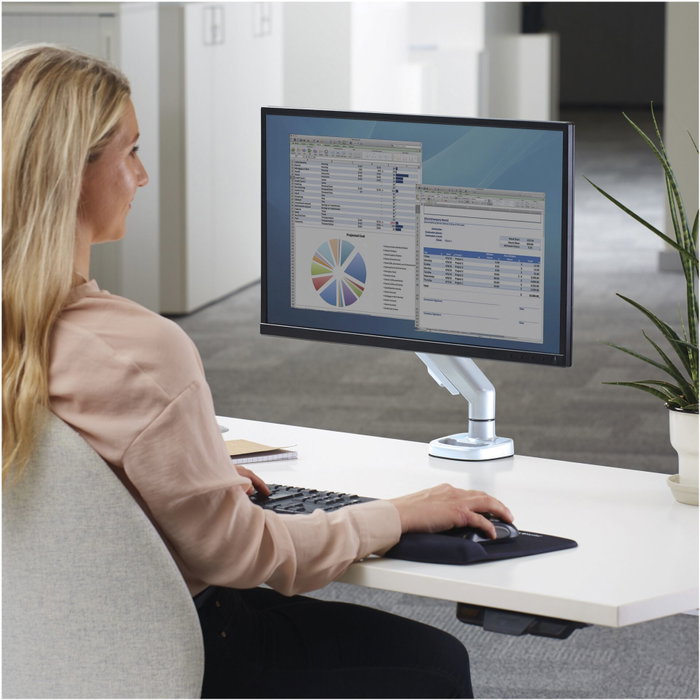 Fellowes Brazo para Monitor Serie EPPA Blanco para 1 Pantalla ajustable en altura