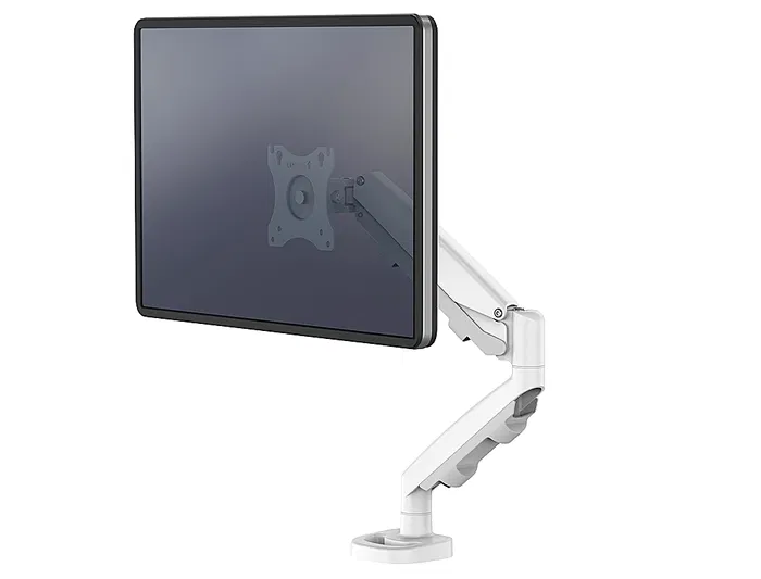 Fellowes Brazo para Monitor EPPA Ajustable Altura para 1 Pantalla, Normativa VESA, Hasta 10 kg, Blanco