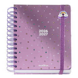 Agenda Escolar (2026-27) Miquelrius Back2Fun Wire-O Tapa Extra Con Goma 155X180 D/P Patitas
