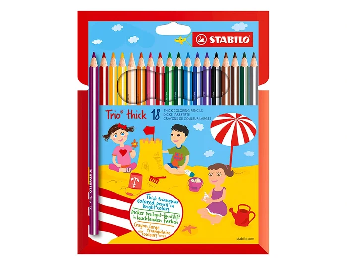 Stabilo Trio Lápices de Colores Multicolor 18 Unidades Stabilo Trio Lápices de Colores Multicolor 18 Unidades