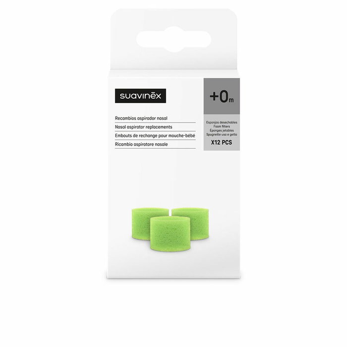 Suavinex Recambio Aspirador Nasal Esponjas Desechables 12 u Suavinex Recambio Aspirador Nasal Esponjas Desechables 12 u