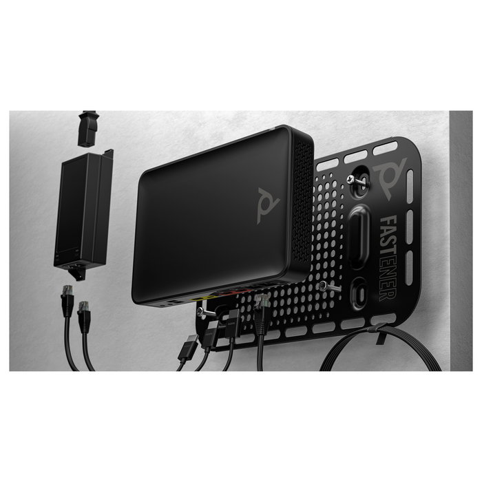 HP Poly Studio G62 Sistema de videoconferencia con kit de placa de montaje y adaptador PoE+