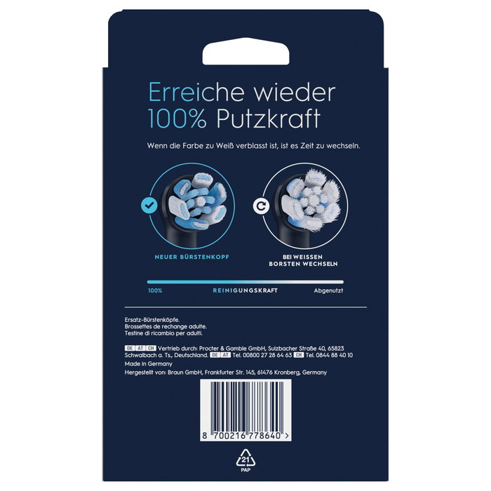 Oral-B iO Ultimative Reinigung 8 unidades, Negro Oral-B iO Ultimative Reinigung 8 unidades, Negro