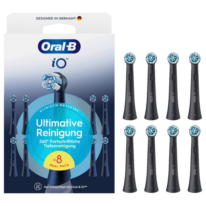 Oral-B iO Ultimative Reinigung 8 unidades, Negro Oral-B iO Ultimative Reinigung 8 unidades, Negro