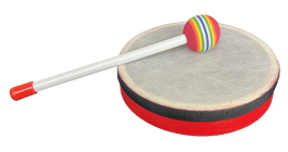 Pandero Ritmo con Maza de 15 Cms