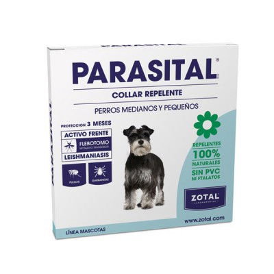 Zotal Parasital Collar Repelente para Perros Pequeños y Medianos Zotal Parasital Collar Repelente para Perros Pequeños y Medianos