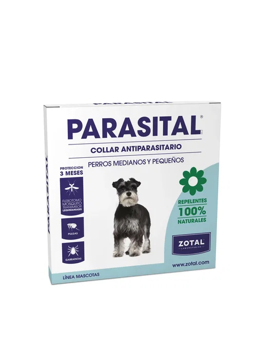 Zotal Parasital Collar Repelente para Perros Pequeños y Medianos de hasta 25 kg