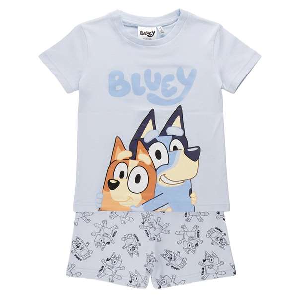 Cerdá Pijama Corto Single Jersey Bluey 4 Años - Azul claro Cerdá Pijama Corto Single Jersey Bluey 4 Años - Azul claro