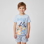 Cerdá Pijama Corto Single Jersey Bluey 4 Años - Azul claro