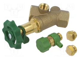 GEBO Válvula angular 1603 latón G 1/2 polgada interna 16bar