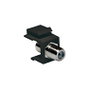LogiLink Keystone Verbinder F-Type 75 Ohm F/F, negro