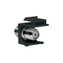 LogiLink Keystone Verbinder F-Type 75 Ohm F/F, negro