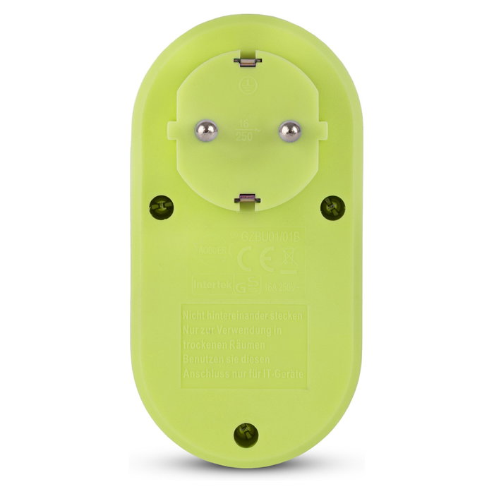 ENTAC Adaptador de enchufe EPAG-1EE-2USB-L con 2x USB-A lima ENTAC Adaptador de enchufe EPAG-1EE-2USB-L con 2x USB-A lima