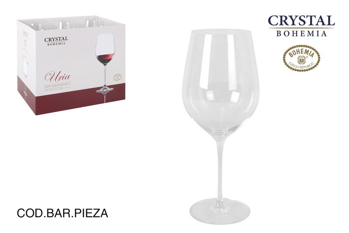 Inde Copa Vino 800 cc Cristal Bohemia Uria (6 Unidades) Inde Copa Vino 800 cc Cristal Bohemia Uria (6 Unidades)