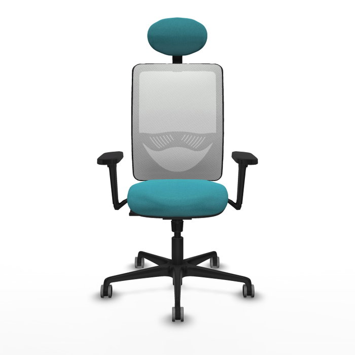 PIQUERAS Y CRESPO Silla de oficina Zulema con mecanismo Sincro, Turquesa y Blanco PIQUERAS Y CRESPO Silla de oficina Zulema con mecanismo Sincro, Turquesa y Blanco