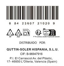 Quttin Cuchillo Mondador Sybarite 8 cm (24 Unidades) Quttin Cuchillo Mondador Sybarite 8 cm (24 Unidades)