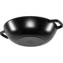 Staub Wok de 30 cm con Tapa de Vidrio, Negro, Hierro Fundido