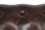DKD Home Decor Leather top 23 Sofá Vintage Chester 3 Plazas Piel Marrón Oscuro 190 x 77 x 80 cm