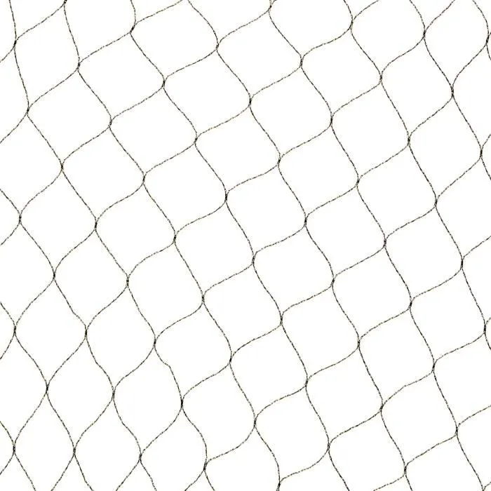 Nature NAT8711338304006 Red Anti-pájaros 5x2m en Tejido de Polietileno Tejido 12gr/m² Negro