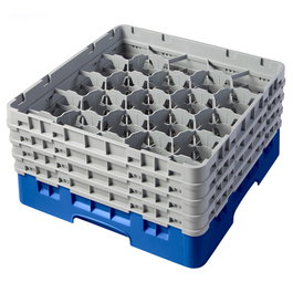 CAMBRO Cesta de lavado 20 compartimentos 4 alturas Azul