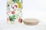 DKD Home Decor Set de Botes de Borosilicato y Bambú PAPAYA 1400 ml