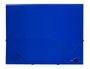 Liderpapel Carpeta Gomas Tres Solapas Polipropileno DIN A4 Color Azul Translucido