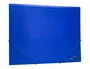 Liderpapel Carpeta Gomas Tres Solapas Polipropileno DIN A4 Color Azul Translucido