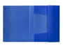 Liderpapel Carpeta Gomas Tres Solapas Polipropileno DIN A4 Color Azul Translucido