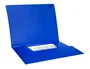 Liderpapel Carpeta Gomas Tres Solapas Polipropileno DIN A4 Color Azul Translucido