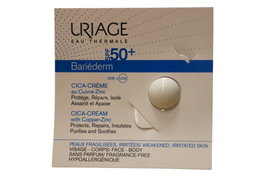 Bariederm, Reparación, Crema, Para cara y cuerpo, SPF 50+, 0.7 ml *Muestra