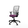 PIQUERAS Y CRESPO Silla de oficina Motilla con mecanismo Sincro, Morado y Blanco